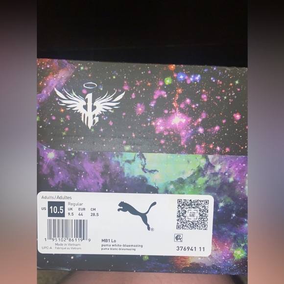 Lamelo Ball MB1 puma basketball shoes. Size Men 10.5 Blue and white - Picture 1 of 5